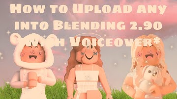 How to upload/open all rigs Into Blender 2.90 to make a GFX! *With Voiceover*