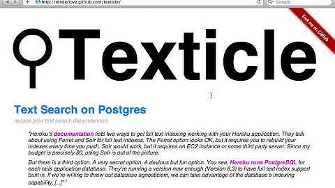 Full text search in postgresql