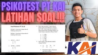FULL Latihan Soal Psikotest PT KAI Pembahasan | Wajib Tonton! FULL Latihan Soal Psikotest PT KAI Pembahasan | Wajib Tonton!