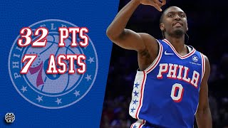 Tyrese Maxey 32 Pts 7 Asts Vs Pistons 2425 Season