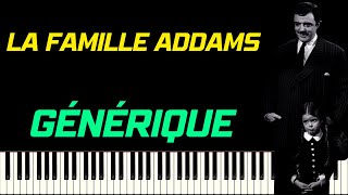 LA FAMILLE ADDAMS - GÉNÉRIQUE | PIANO TUTORIEL