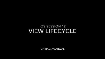 Learn IOS session 12 View Controller Lifecycle