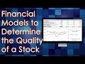 Financial Models to Determine Quality of a Stock