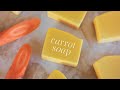 Homemade carrot soap🥕 Natural cold process recipe