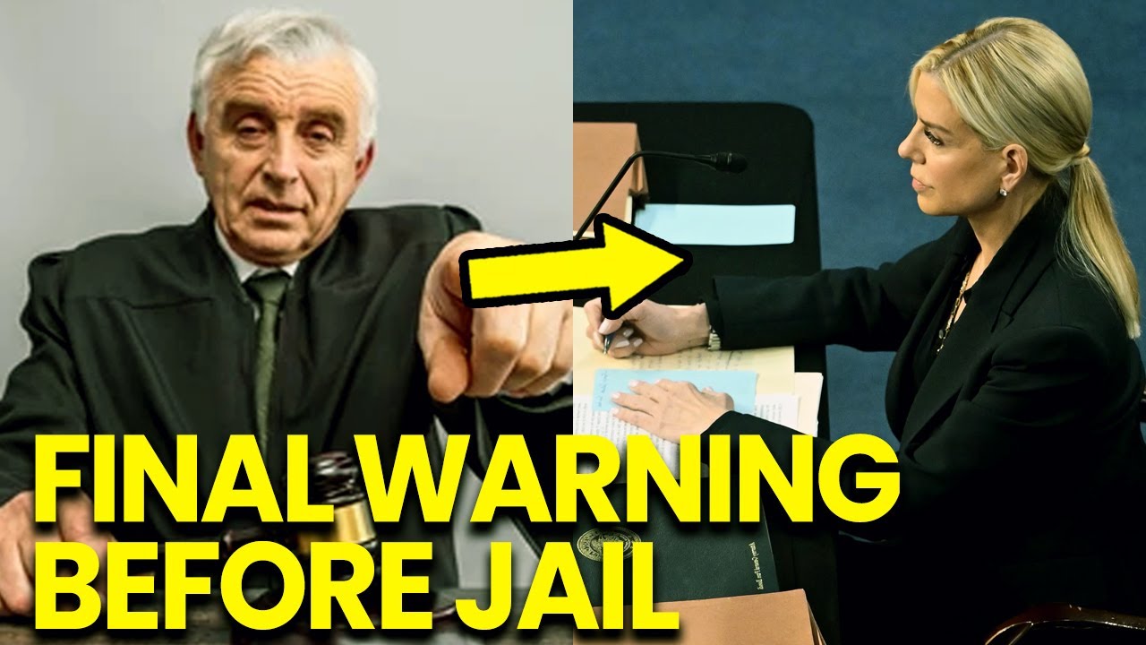 Bondi PANICS as Judge GIVES Final Warning Before JAIL