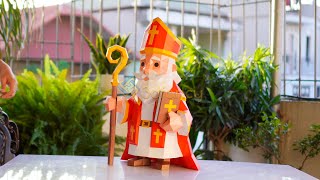DIY Saint Nicholas Papercraft – Easy Step-by-Step 3D Assembly Tutorial
