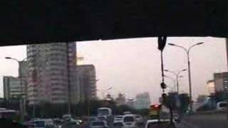 Driving through central Beijing in October 2007