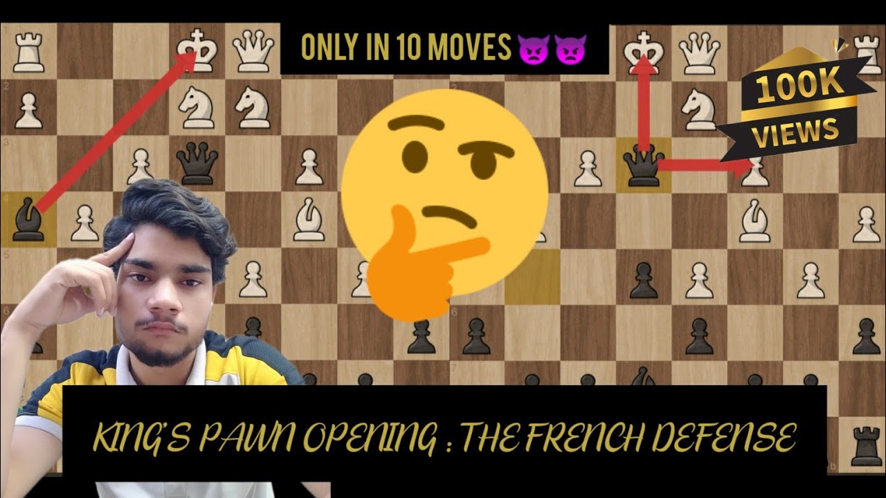 King's Pawn Opening : The French Defense #shorts #chess #chessbaseindia ...