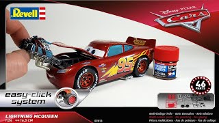 LIGHTNING MCQUEEN - DISNEY CARS / EASY BUILD AND PAINT / REVELL MODEL 1/24 / PIXARS screenshot 5