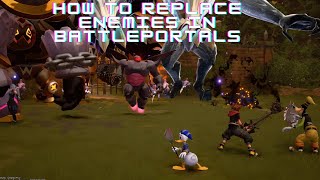 KH3 PC enemy replacement in Battle Portals tutorial