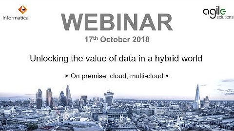 Unlocking the value of data in a hybrid world - Cloud Migration Webinar