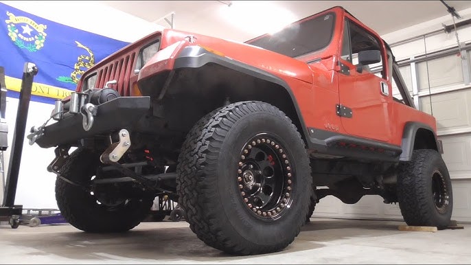 Skyjacker Suspensions - The Super Yeti Jeep on the track at the M1  Concourse! You can see it at SEMA in the Hella Lighting booth featuring our  LOWjacker! #skyjacker #yeti #jeep #wrangler #