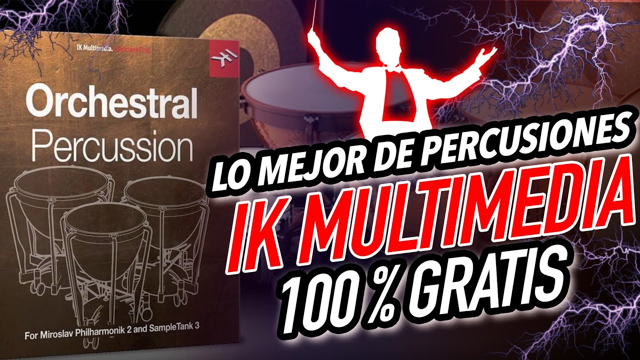 WHAT?🥁 IK MULTIMEDIA 100 gratis ORCHESTRAL PERCUSSION para PRODUCTORES MUSICALES Tiempo