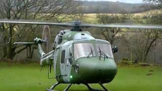 Lynx helicopter landing at my house