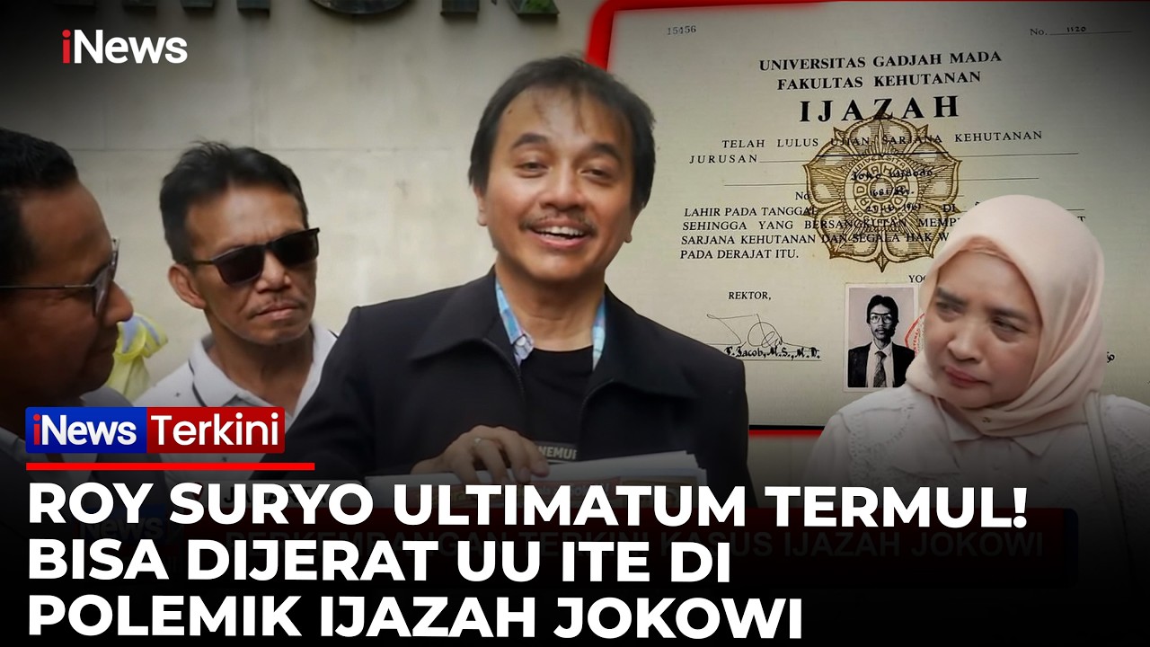 Peringatan Keras Roy Suryo: Termul-Termul Terancam UU ITE di Polemik Ijazah Jokowi | iNews Terkini