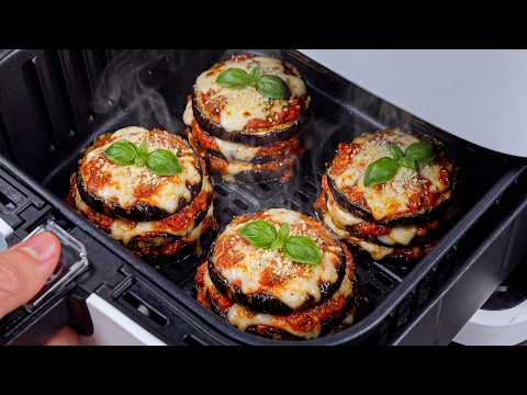 Eggplant + Muffin Mold + Air Fryer = A Taste of Italy!
