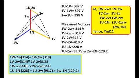 VECTOR GROUP TEST OF THREE PHASE TRANSFORMER Ynd1 & Ynd11 (Transformer Testing)