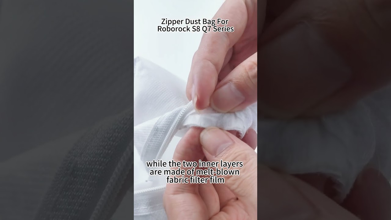 Многоразовый пылесборник на молнии для роботов-пылесосов Roborock серий S8 и Q7. Экономия денег!