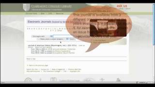 Information Browsing Online Journals Guide