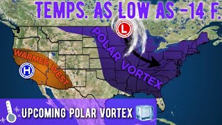 Upcoming Potentially Major Polar Vortex To Hit The Eastern U.S. Late January