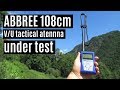 ABBREE V/U "tactical antenna" under test