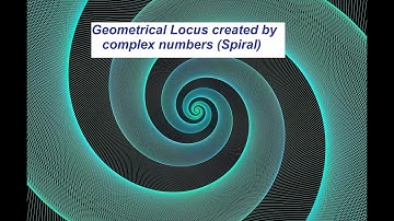 A spiral created by complex numbers