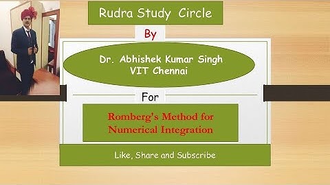 Numerical Integration ||  Romberg Integration