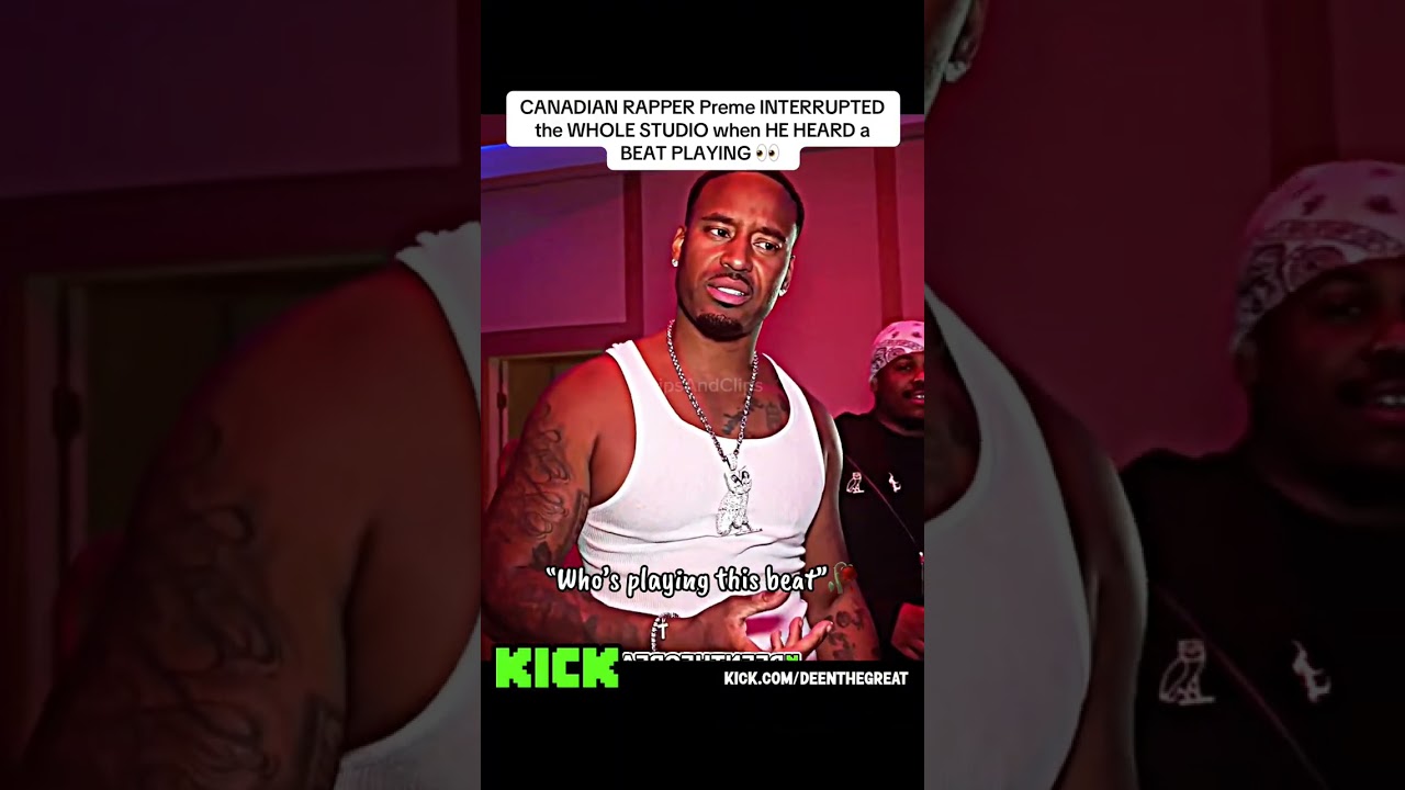 CANADIAN RAPPER Preme INTERRUPTED the WHOLE STUDIO when HE HEARD a BEAT PLAYING 👀 #fyp #viral
