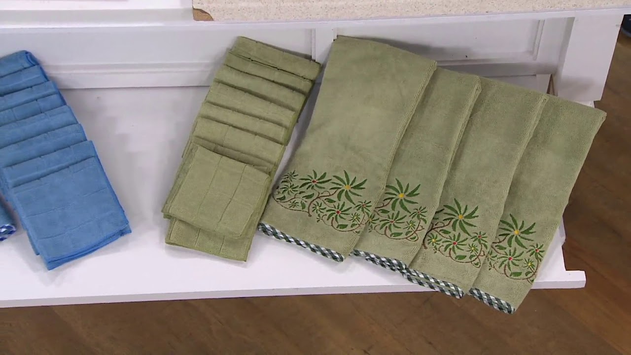 Don Aslett's 12 Piece Decorative Microfiber Towel Set on QVC YouTube