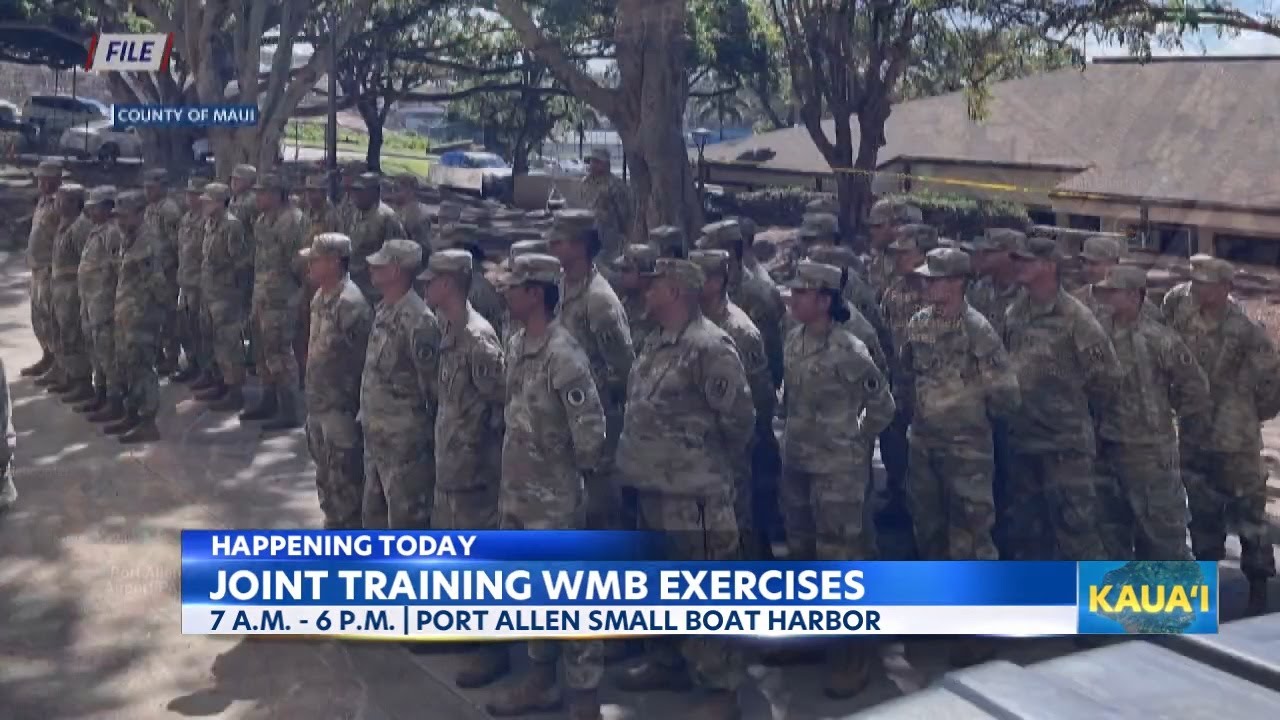 Full-scale WMD exercise at Port Allen Small Boat Harbor, Kauai