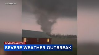 Suspected tornado leaves at least 2 dead in Indiana and Ohio amid severe storms in Midwest