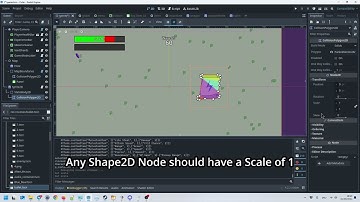 Scaling CollisionShape2D in Godot