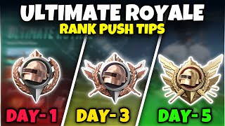 How to Reach Legend in ULTIMATE ROYALE!! Rank Push Tips | BGMI