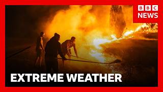 How climate change worsens heatwaves, droughts, wildfires and floods | BBC News
