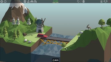 Poly Bridge 1-1 (8m Simple Bridge)