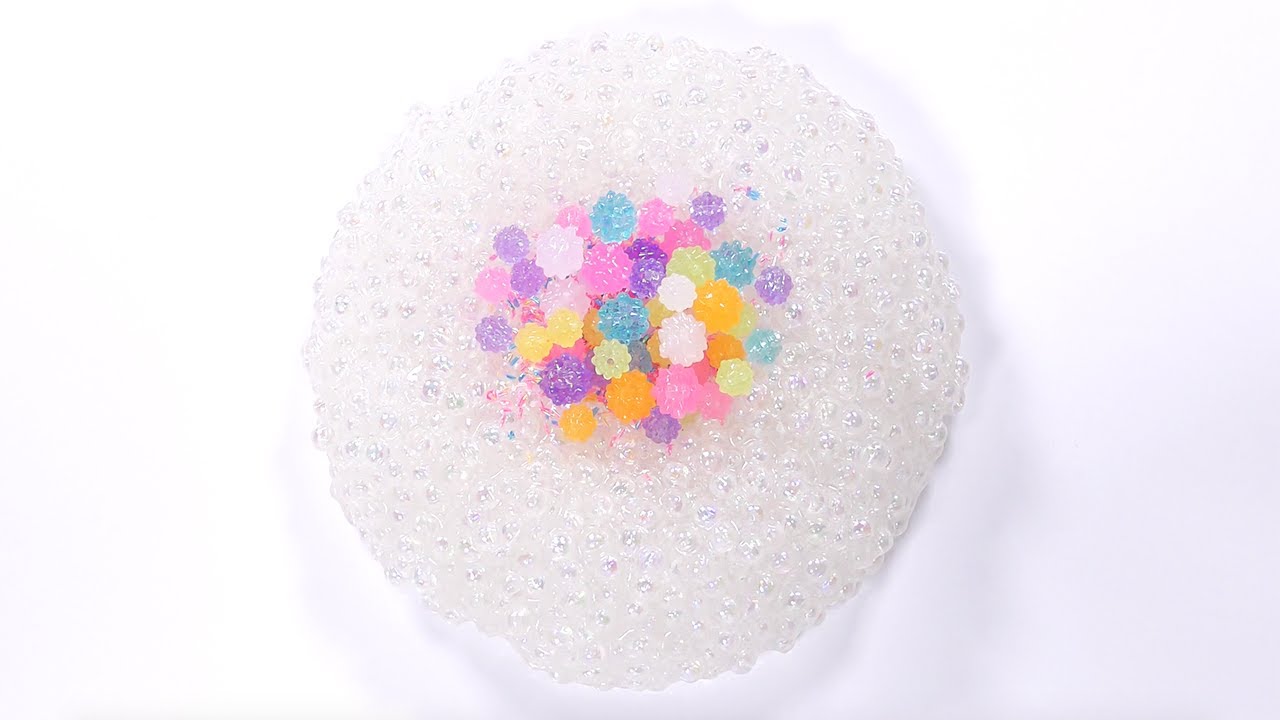 クランチスライム ASMR】🎉じゅわじゅわスプリンクルクランチスライム🎉【音フェチ
