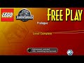 LEGO Jurassic World Free Play - Prologue 100% All Minikits &amp; Amber Brick