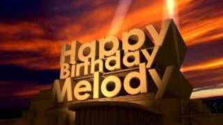 Happy Birthday Melody Resimi