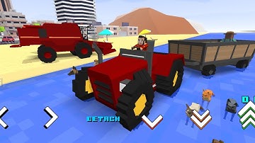 Texan And His Private Beach ⛱ - Blocky Farming And Racing Simulator | Farm Mode | Android & Ios