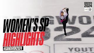 Highlights from the Women's Singles Short Program at the Youth Olympic Games! 🔥⛸️ | #Gangwon2024