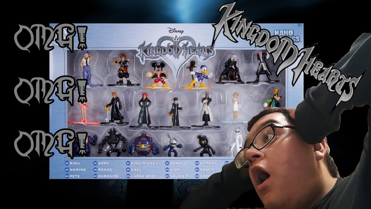 Kingdom Hearts Die-Cast Metal Nano-Metalfigs 20 Piece Set Unboxing