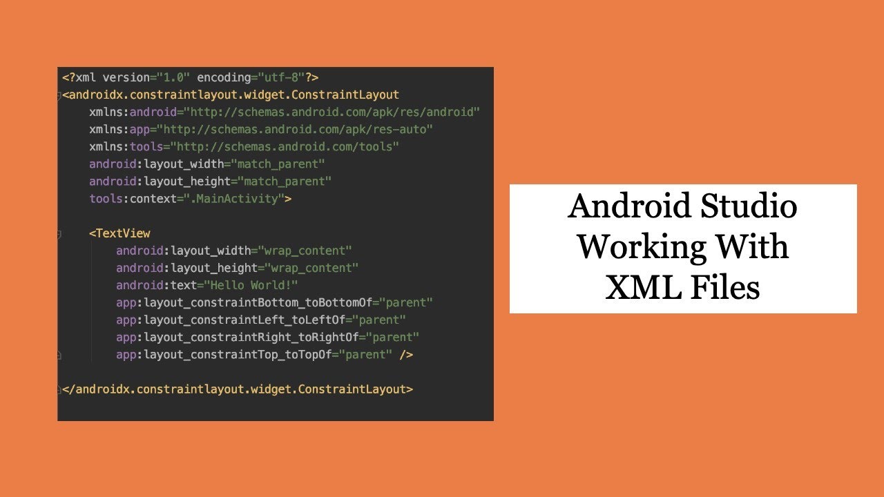 Android studio XML file - Android Studio Fundamentals - YouTube