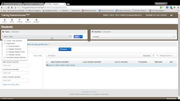 PearsonAccess TestCord-Key Task 2: Generate Sample Students