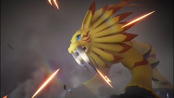 Digimon Super Rumble - Saberleomon Evolution Cinematic