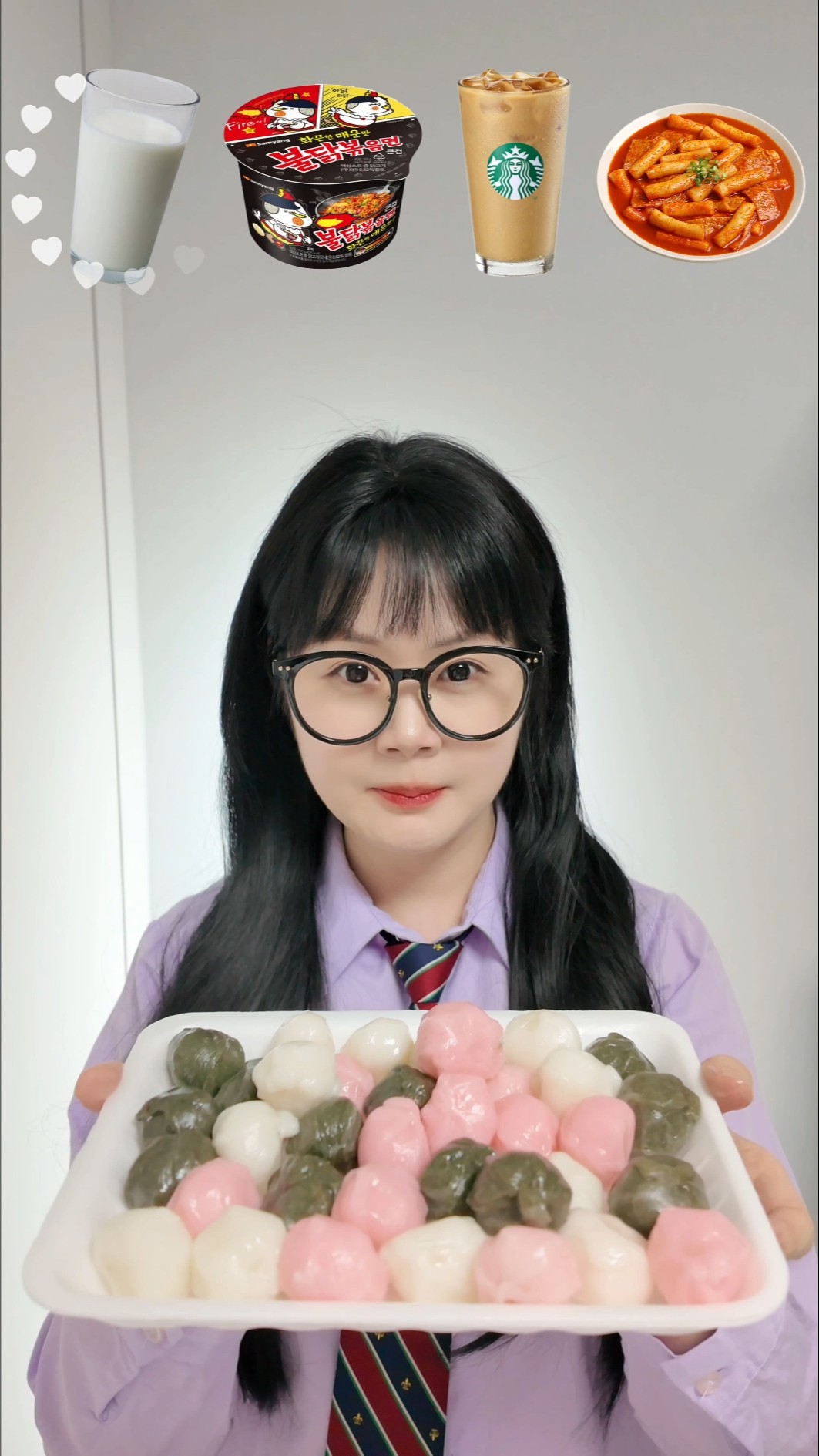 꿀떡 이모티콘먹방??Rice cake emoticon mukbang #funny #shorts