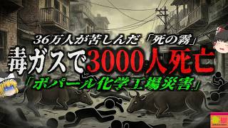 【1984】一晩で町を壊滅させた『死の霧』被害者数約35万人となった史上最悪の産業災害『ボパール化学工場事件』を解説