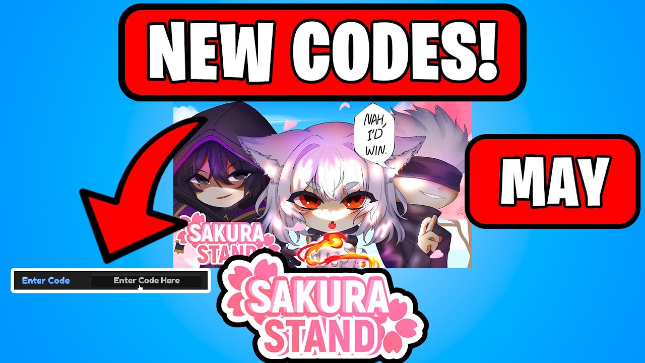 SAKURA STAND *NEW* WORKING CODES FOR MAY 2025 ROBLOX - YouTube