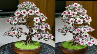 Making A Beautiful Cherry Blossom from wire
