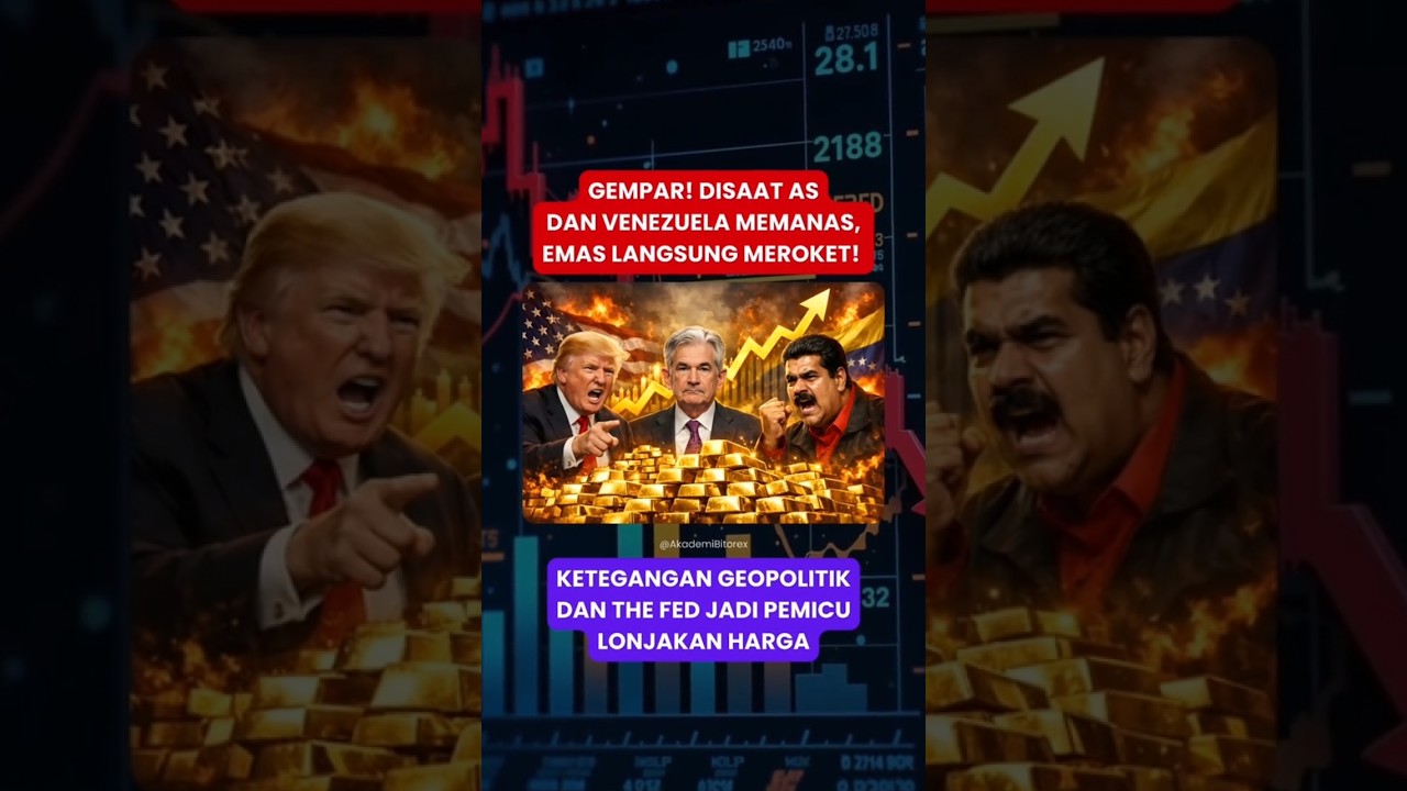 Emas Bersinar! Geopolitik Memanas & The Fed Jadi Pemicu Lonjakan Harga