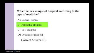 MCQs: Hospital and Its Organization